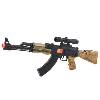 Zestaw Militarny Wojskowy Karabin Dźwięk Kask Hełm z Gumką LEAN Toys