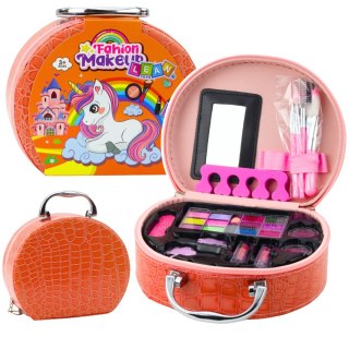 Zestaw Piękności Do Makijażu Paznokci W Kosmetyczce Pomarańczowa LEAN Toys
