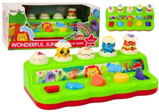 Zabawka Pop Up Wyskakujące Zwierzątka Panel Edukacyjny Dla Dzieci Dżwięki LEAN Toys