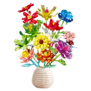 Klocki Konstrukcyjne Bukiet Kwiatów Kompozycja 1001 el. Stator