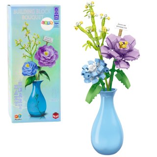 Klocki Konstrukcyjne Kwiaty W Wazonie Bukiet 257 el. LEAN Toys