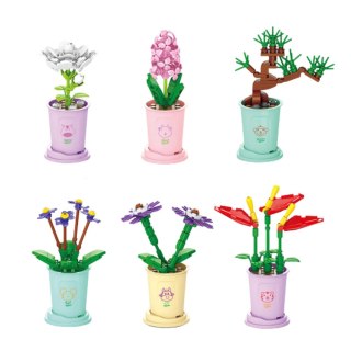 Klocki Konstrukcyjne Pojedynczy Kwiat W Doniczce 36-60 el. Stator